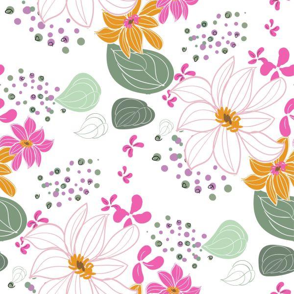 Behang Voor Kinderen - Prachtige Kleurrijke Bloemen - Afbeelding 2