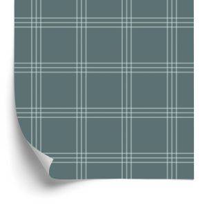 Behang Schotse Plaid In Grijstinten