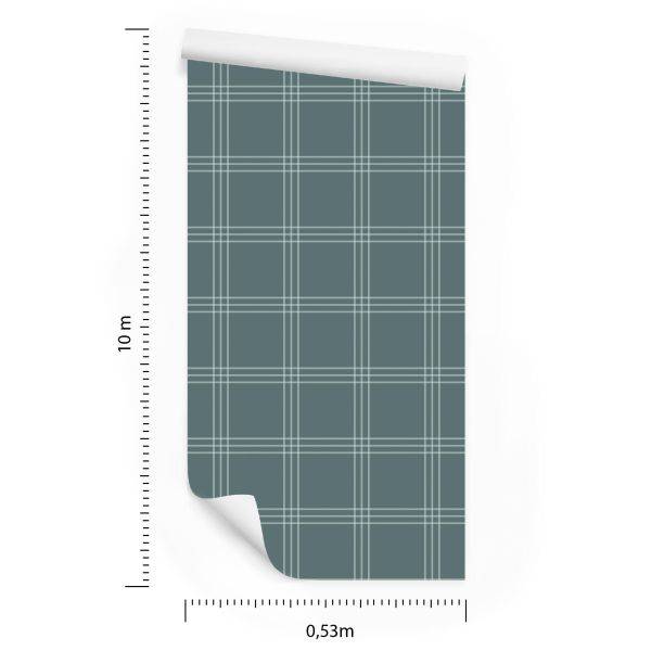 Behang Schotse Plaid In Grijstinten - Afbeelding 8