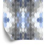 Behang Geometrisch - Argyle-Patroon