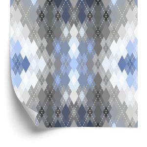 Behang Geometrisch - Argyle-Patroon