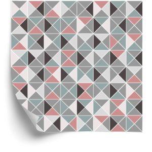Behang Geometrisch - Kleurrijke Diamanten
