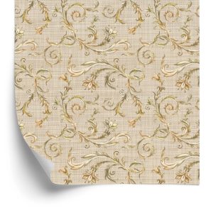 Behang Plantaardige Ornamenten