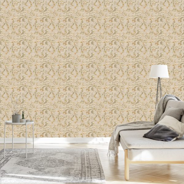 Behang Plantaardige Ornamenten - Afbeelding 3