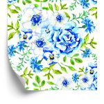 Behang Rozen, Boterbloemen, Korenbloemen En Viooltjes