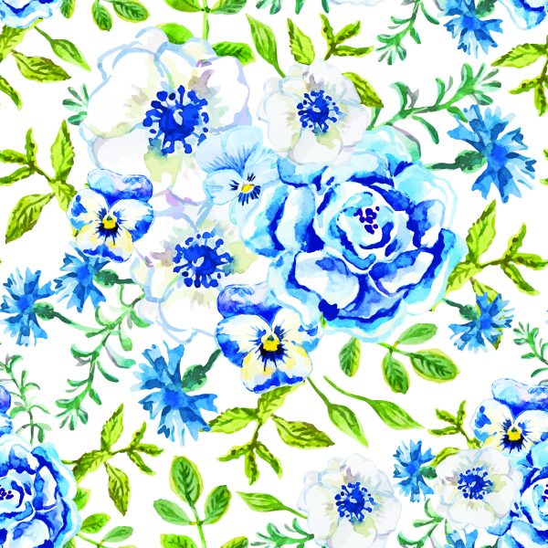 Behang Rozen, Boterbloemen, Korenbloemen En Viooltjes - Afbeelding 2