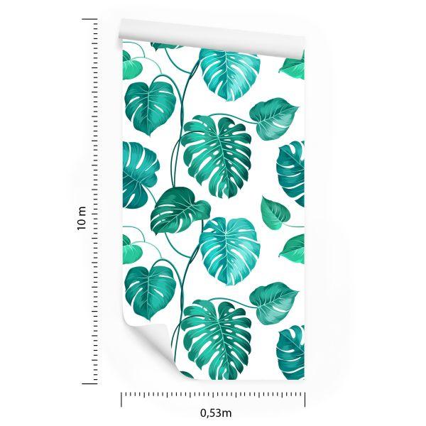 Behang Monstera Natura Bladeren - Afbeelding 8