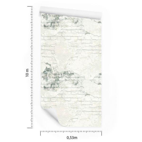 Behang Voor Slaapkamer Beton Beige Bakstenen Decoratie Muur - Afbeelding 8