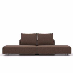 modulaire slaapabank bonbon S bruin