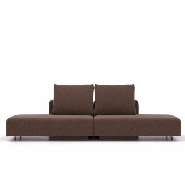 modulaire slaapabank bonbon S bruin