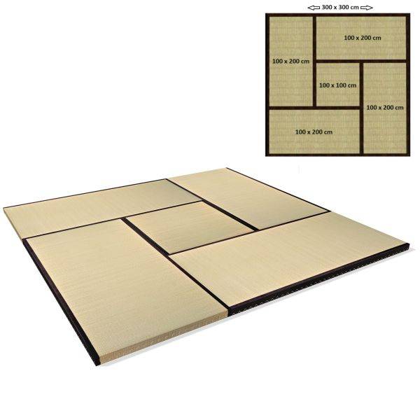 Vierkante Japanse tatami vloermat 80x80cm - Afbeelding 4