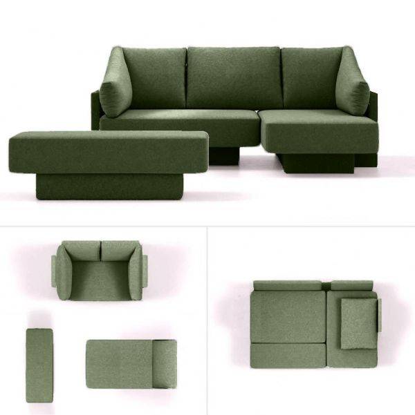 modulaire slaapbank choice 1 groen