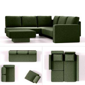 Modulaire slaapbank Choice 16 groen