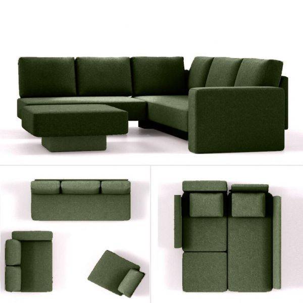 Modulaire slaapbank Choice 16 groen