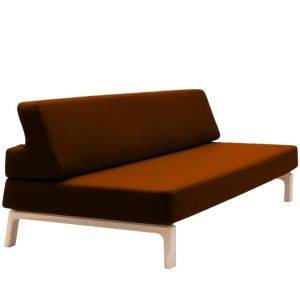 design slaapbank lazy oranje