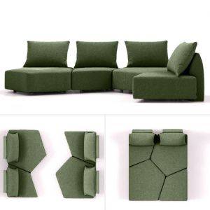 modulaire slaapbank matacao archipelago groen collage