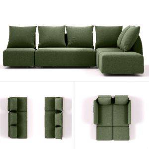Modulaire slaapbank matacao city groen
