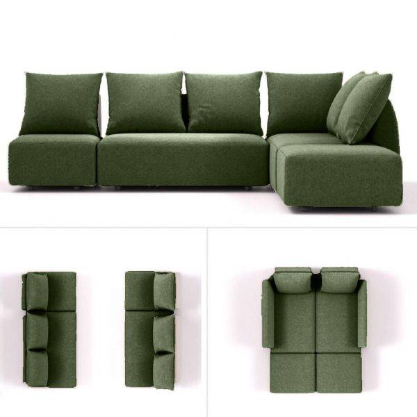 Modulaire slaapbank matacao city groen