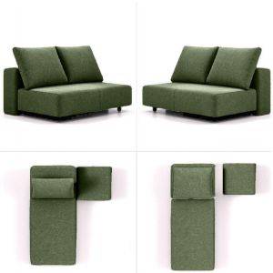 modulaire slaapbank bonbon abc groen