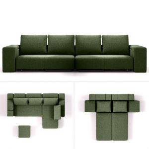 modulaire slaapbank bonbon l groen