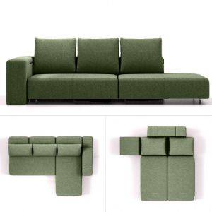 modulaire slaapbank bonbon m groen