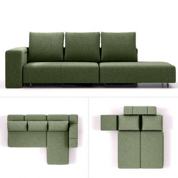 modulaire slaapbank bonbon m groen