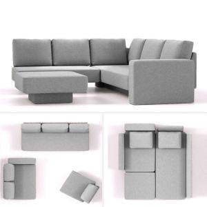 Modulaire slaapbank Choice 16 Grijs