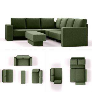 modulaire slaapbank choice 5 groen