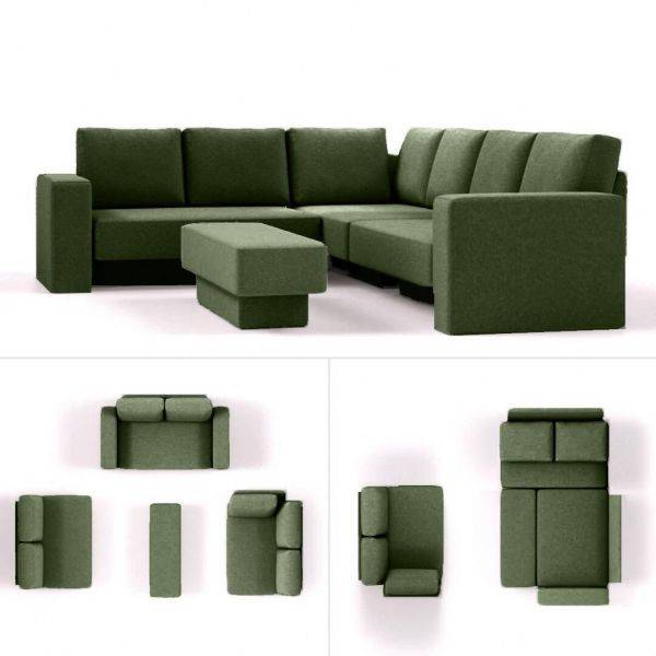 modulaire slaapbank choice 5 groen