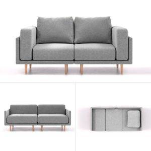 Modular Sofa Bett clooods 2p gro Collage
