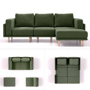 modulaire slaapbank clooods groen