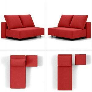 modulaire slaapbank bonbon abc rood collage