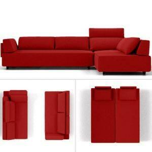 Modulaire slaapbank Cascais G Rood