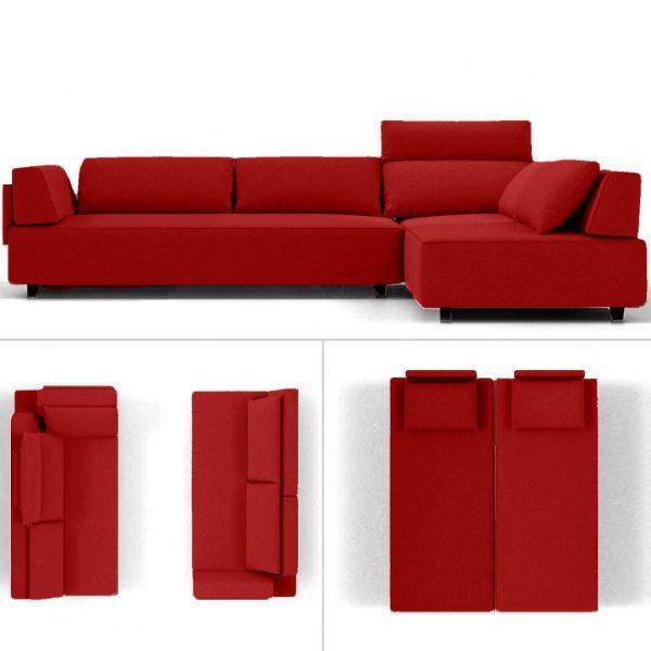 Modulaire slaapbank Cascais G Rood