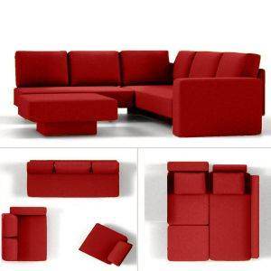 Modulaire slaapbank Choice 16 Rood