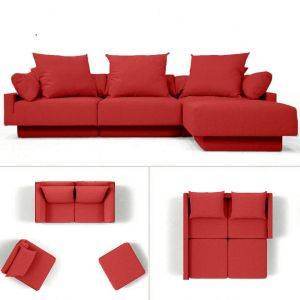 Modulaire slaapbank Cuban Rood