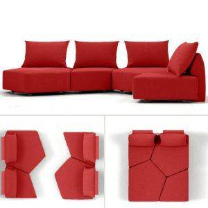 modulaire slaapbank matacao archipelago rood collage