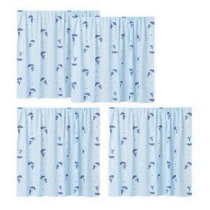 Hoppekids Ole Lukoie gordijn voor halfhoog bed, Blauw