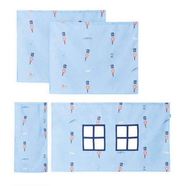 Hoppekids Tin Soldier Gordijn voor halfhoog bed 90x200 cm