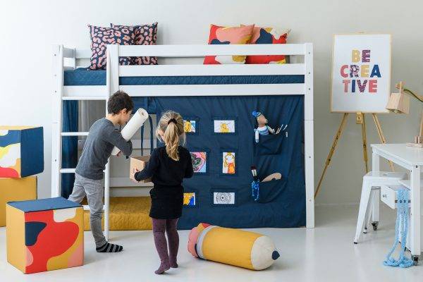 Hoppekids Creator gordijn voor halfhoog bed 90x200 cm - Afbeelding 7