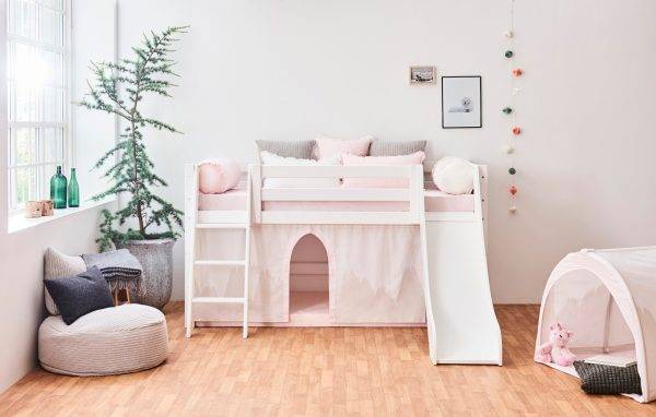 Hoppekids Winter Wonderland gordijn voor halfhoog en stapelbed 90x200 cm - Afbeelding 3