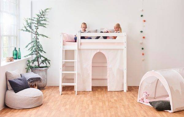 Hoppekids Winter Wonderland gordijn voor halfhoog bed 70x160 cm - Afbeelding 3