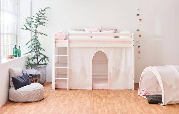 Hoppekids Winter Wonderland gordijn voor halfhoog bed 90x200 cm - Afbeelding 3
