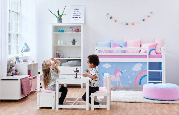 Hoppekids Eenhoorn gordijn voor halfhoog en stapelbed 70x160 cm - Afbeelding 5