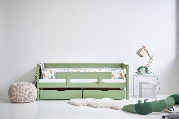 Hoppekids gewatteerde matrashoes 70x160x12 cm, Wit - Afbeelding 4