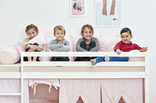 Hoppekids Sprookjesbloem gordijn voor halfhoog en stapelbed 90x200 cm - Afbeelding 7