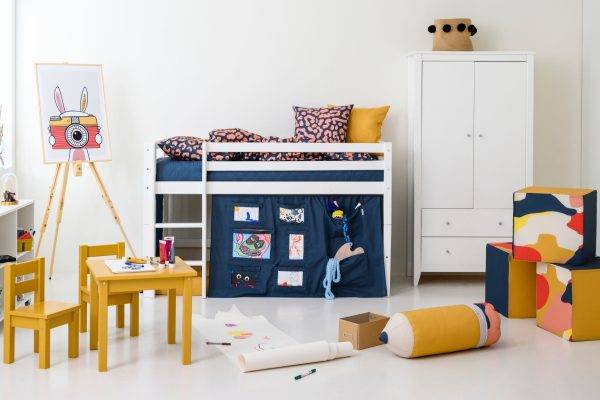 Hoppekids Creator gordijn voor halfhoog en stapelbed 70x160 cm - Afbeelding 4