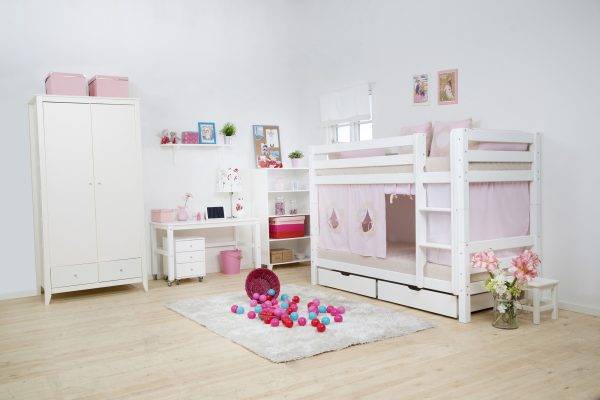 Hoppekids Sprookjesbloem gordijn voor halfhoog en stapelbed 90x200 cm - Afbeelding 3
