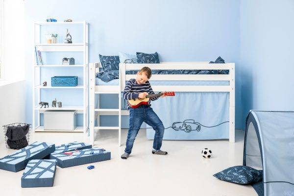 Hoppekids Cars gordijn voor halfhoog en stapelbed 90x200 cm - Afbeelding 5