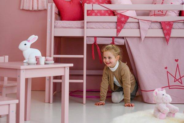 Hoppekids Prinses gordijn voor halfhoog en stapelbed 90x200 cm - Afbeelding 7